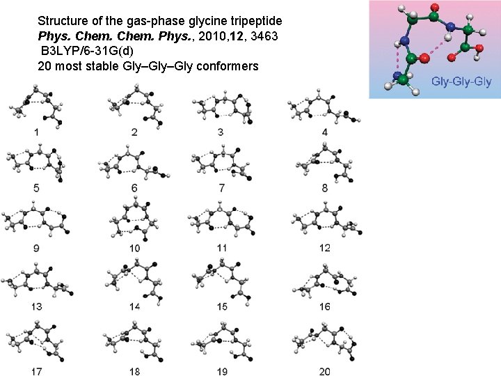 Structure of the gas-phase glycine tripeptide Phys. Chem. Phys. , 2010, 12, 3463 B