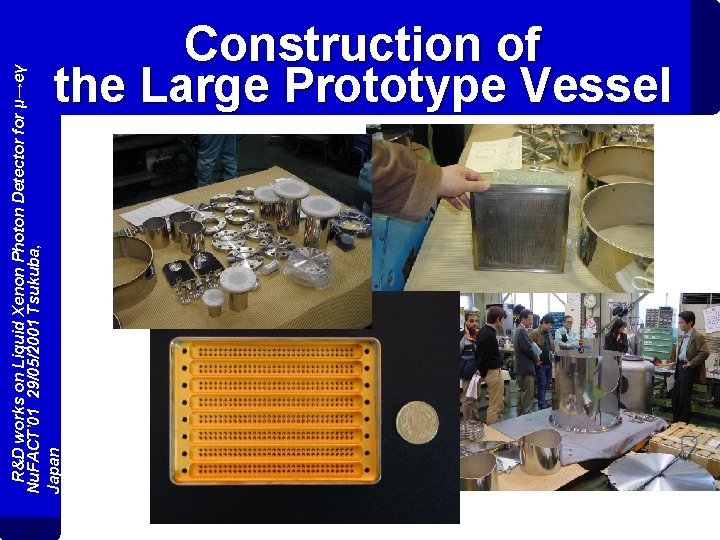 R&D works on Liquid Xenon Photon Detector for μ→eγ Nu. FACT’ 01 29/05/2001 Tsukuba, R&D works on Liquid Xenon Photon Detector for μ→eγ Nu. FACT’ 01 29/05/2001 Tsukuba,