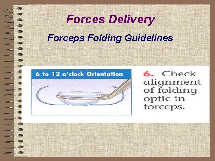 Forces Delivery Forceps Folding Guidelines 