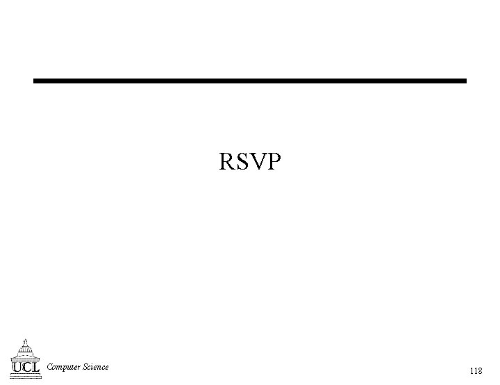 RSVP Computer Science 118 