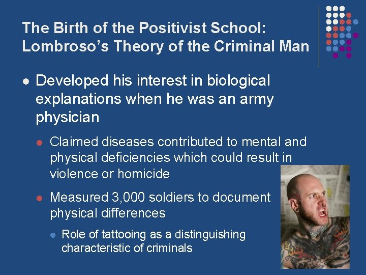 The Birth of the Positivist School: Lombroso’s Theory of the Criminal Man l Developed