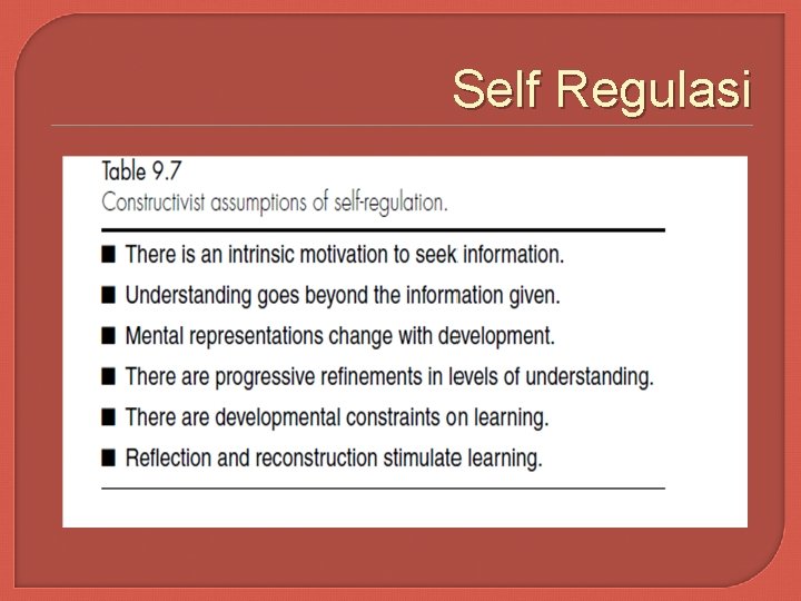Self Regulasi 