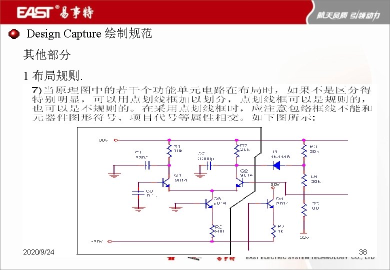 Design Capture 绘制规范 其他部分 1 布局规则. 2020/9/24 38 