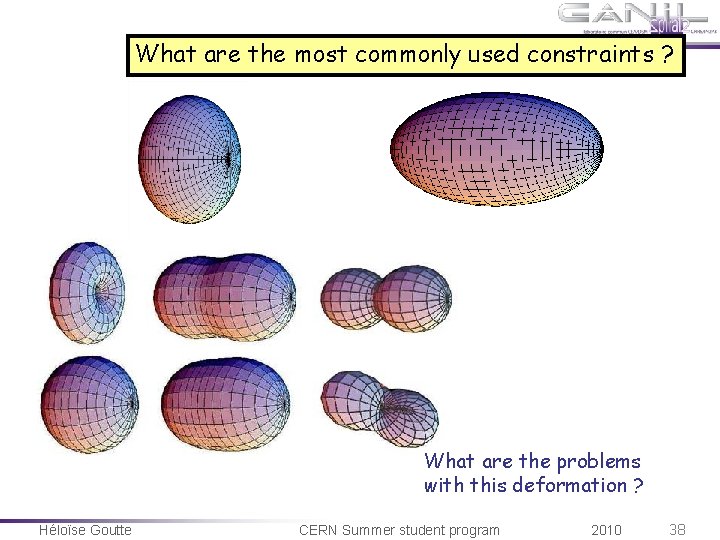 What are the most commonly used constraints ? What are the problems with this