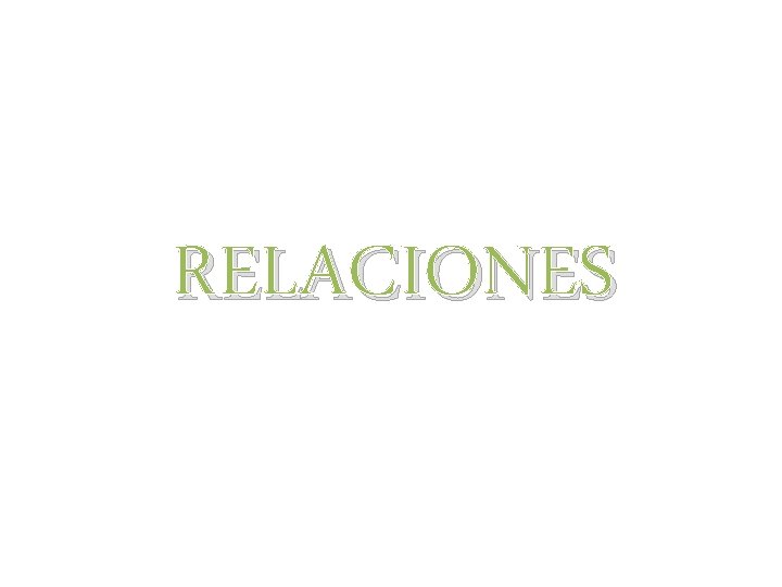 RELACIONES 