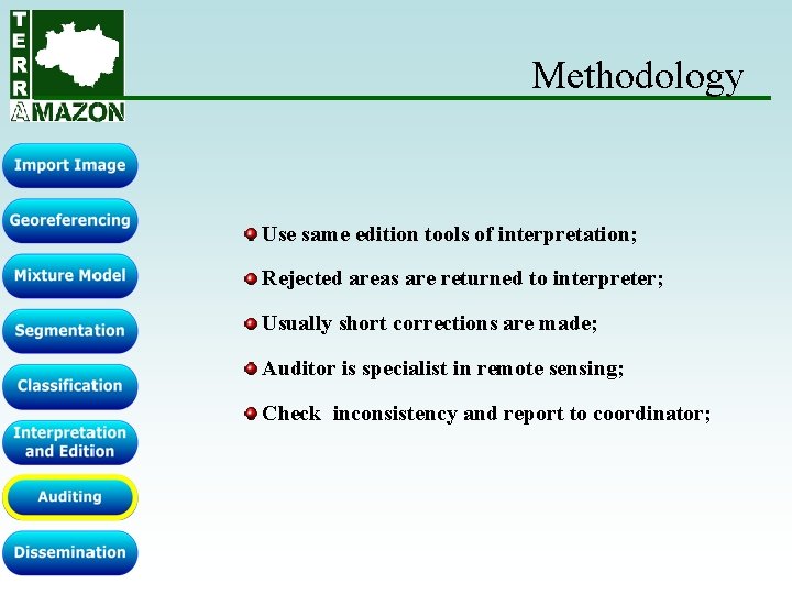 Methodology Use same edition tools of interpretation; Rejected areas are returned to interpreter; Usually Methodology Use same edition tools of interpretation; Rejected areas are returned to interpreter; Usually