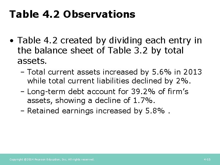 Table 4. 2 Observations • Table 4. 2 created by dividing each entry in Table 4. 2 Observations • Table 4. 2 created by dividing each entry in