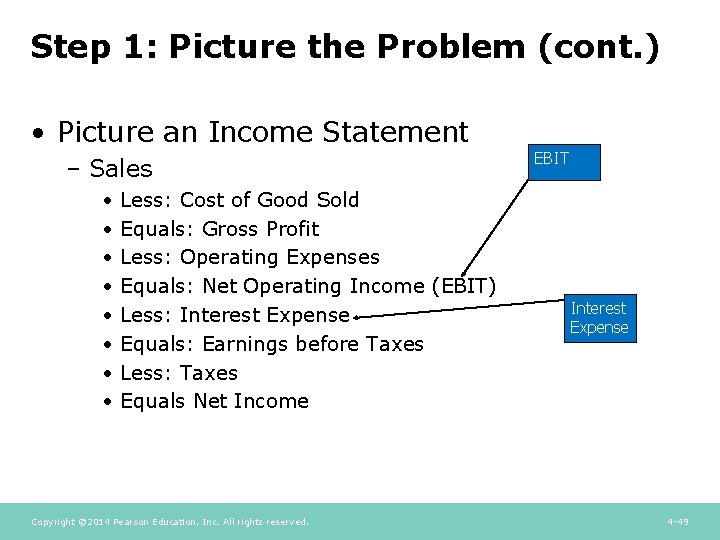 Step 1: Picture the Problem (cont. ) • Picture an Income Statement – Sales Step 1: Picture the Problem (cont. ) • Picture an Income Statement – Sales