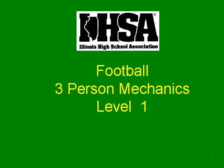 Football 3 Person Mechanics Level 1 1 