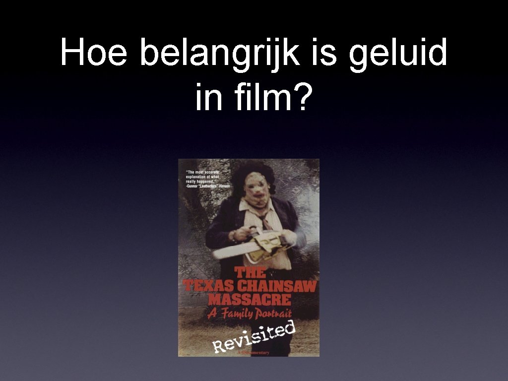 Hoe belangrijk is geluid in film? Hoe belangrijk is geluid in film?