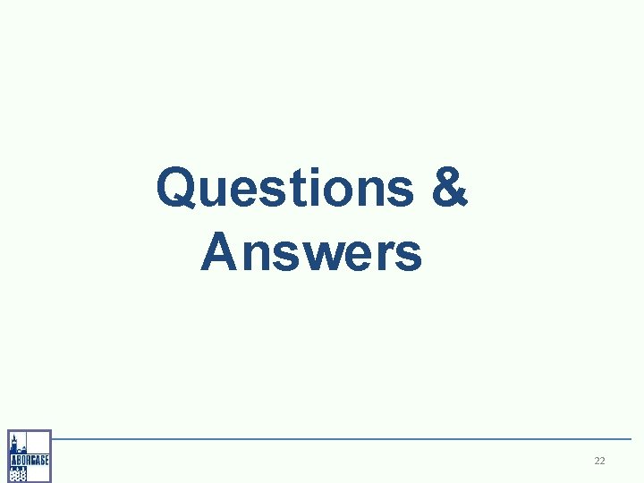 Questions & Answers 22 
