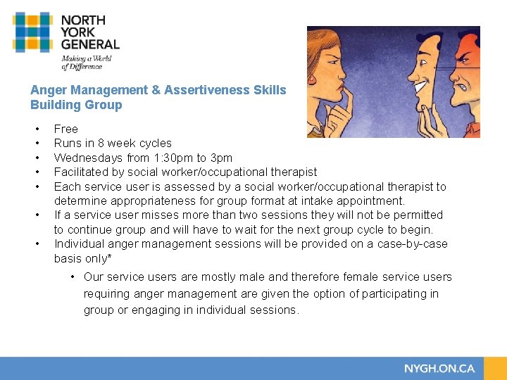 Anger Management & Assertiveness Skills Building Group • • Free Runs in 8 week