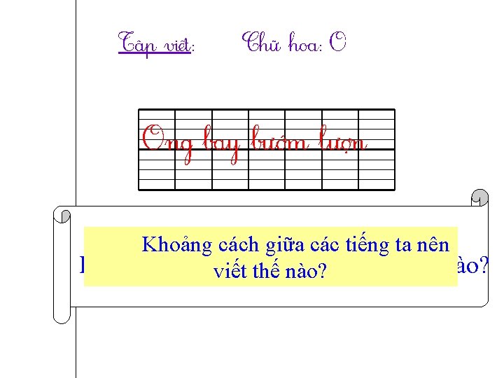 Tập νμĞt: CȄữ hΞ: O OnƑ bay bướm lượn Khoảng cách giữa các tiếng