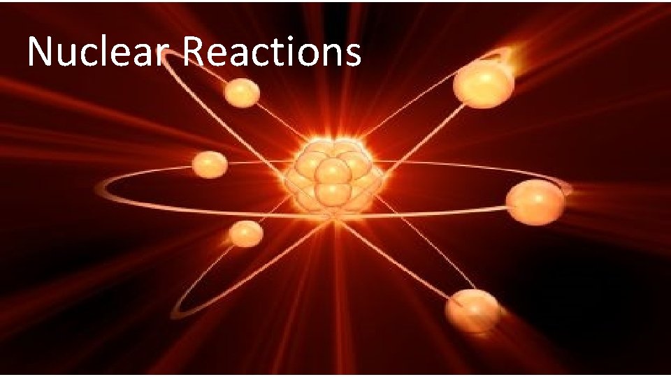 Nuclear Reactions 