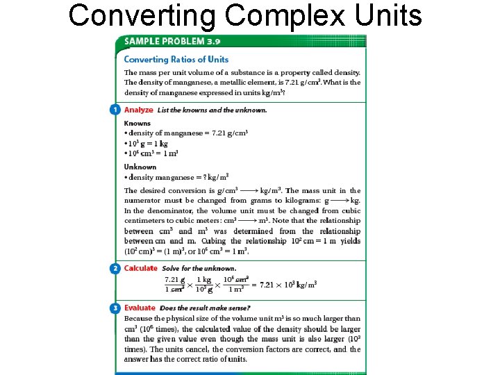 Converting Complex Units 