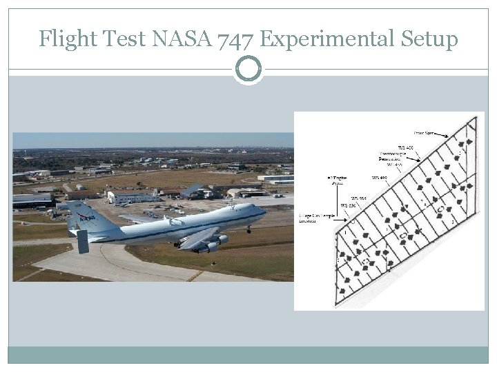 Flight Test NASA 747 Experimental Setup 