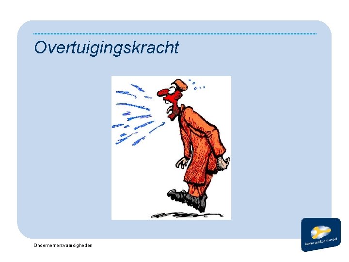 Overtuigingskracht Ondernemersvaardigheden 