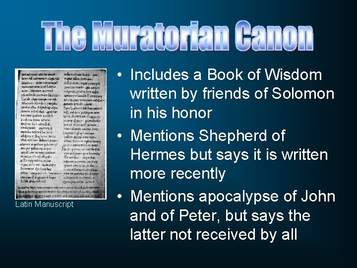 Latin Manuscript • Includes a Book of Wisdom written by friends of Solomon in