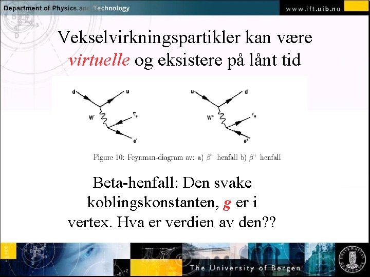 Vekselvirkningspartikler kan være virtuelle og eksistere på lånt tid Normal text - click to