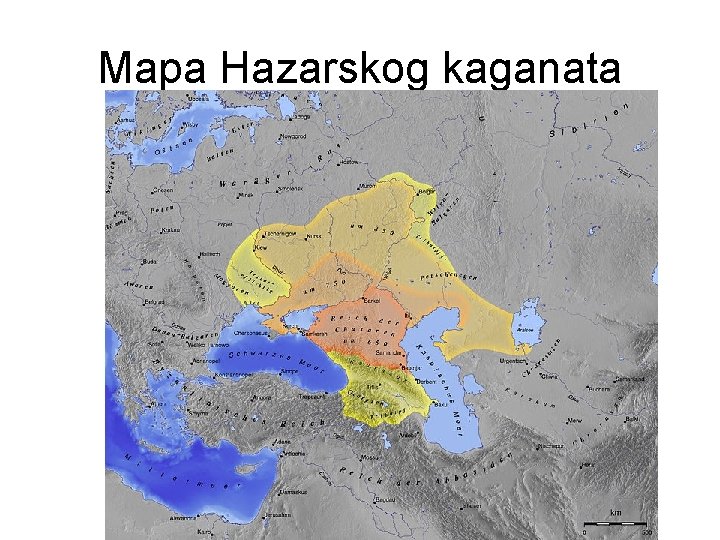 Mapa Hazarskog kaganata 