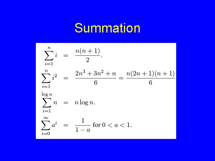 Summation Summation