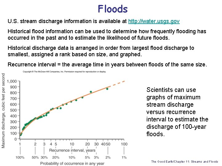 Floods U. S. stream discharge information is available at http: //water. usgs. gov Historical