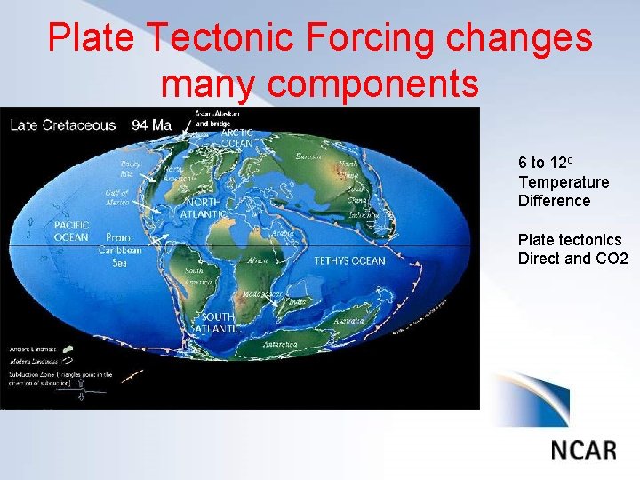 Plate Tectonic Forcing changes Click many to editcomponents Master title style • • •