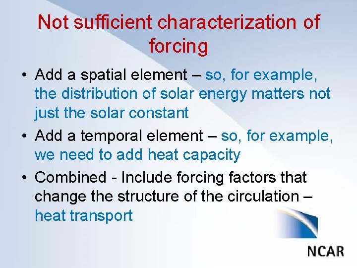 Not sufficient characterization of Click to editforcing Master title style • Add a spatial