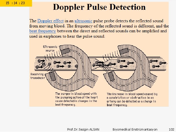 Prof. Dr. Sezgin ALSAN Biyomedikal Enstrümantasyon 102 