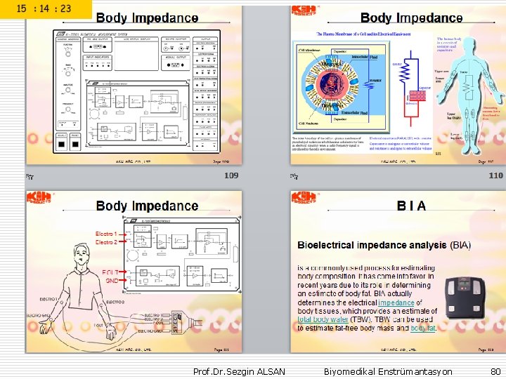 Prof. Dr. Sezgin ALSAN Biyomedikal Enstrümantasyon 80 