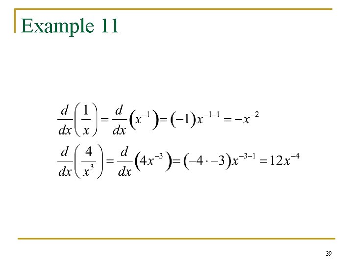 Example 11 39 Example 11 39
