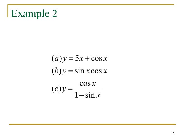 Example 2 65 Example 2 65