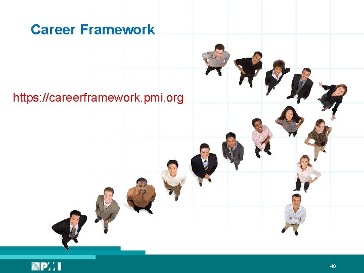 Career Framework https: //careerframework. pmi. org 40 