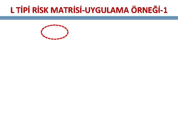 L TİPİ RİSK MATRİSİ-UYGULAMA ÖRNEĞİ-1 L TİPİ RİSK MATRİSİ-UYGULAMA ÖRNEĞİ-1