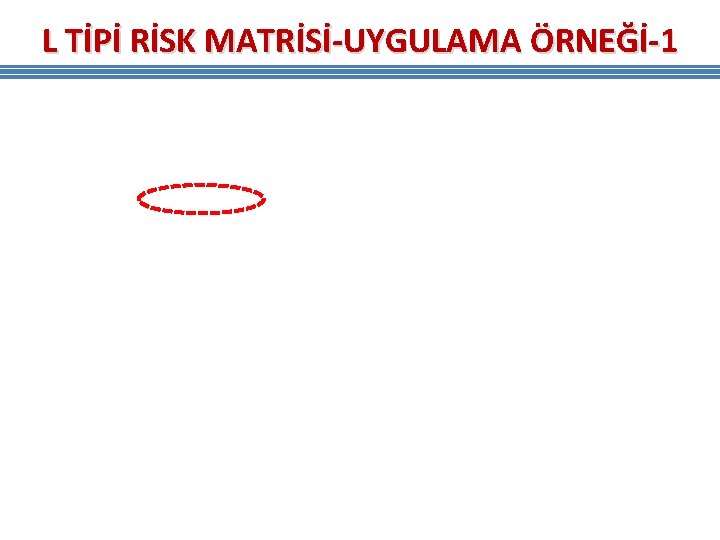 L TİPİ RİSK MATRİSİ-UYGULAMA ÖRNEĞİ-1 L TİPİ RİSK MATRİSİ-UYGULAMA ÖRNEĞİ-1