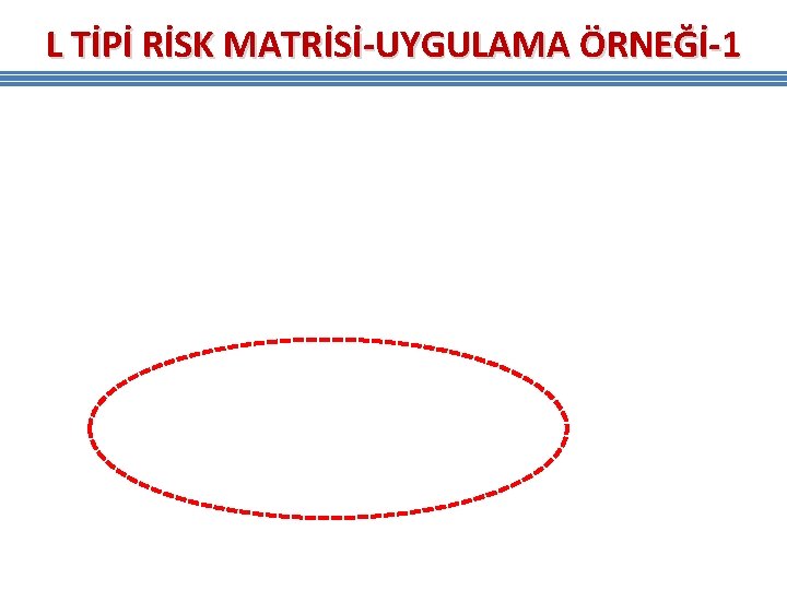 L TİPİ RİSK MATRİSİ-UYGULAMA ÖRNEĞİ-1 L TİPİ RİSK MATRİSİ-UYGULAMA ÖRNEĞİ-1