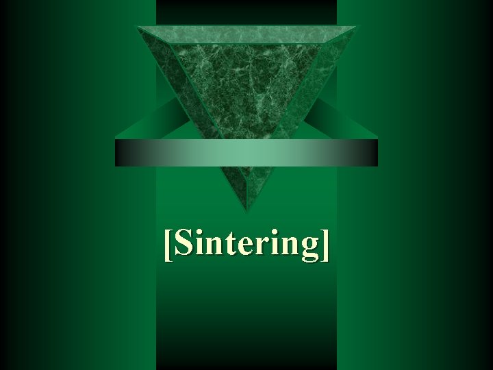 [Sintering] 