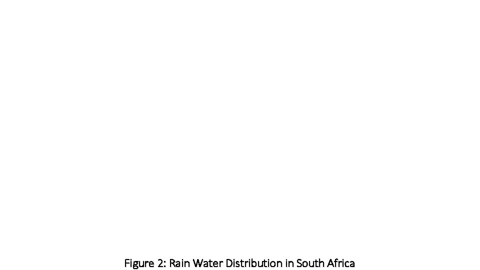 Figure 2: Rain Water Distribution in South Africa 