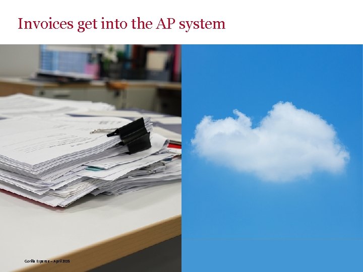 Invoices get into the AP system Gorilla Expense – April 2015 5 