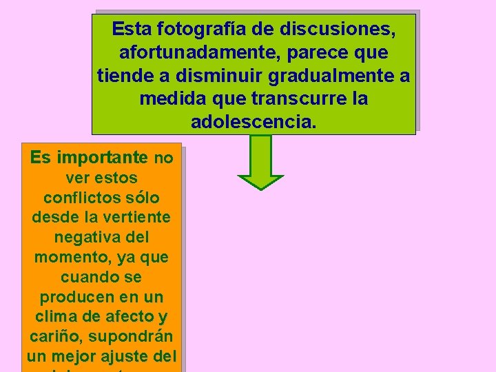 Esta fotografía de discusiones, afortunadamente, parece que tiende a disminuir gradualmente a medida que