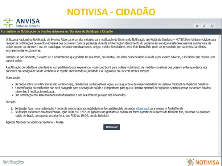 NOTIVISA - CIDADÃO 