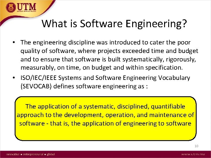 What is Software Engineering? • The engineering discipline was introduced to cater the poor