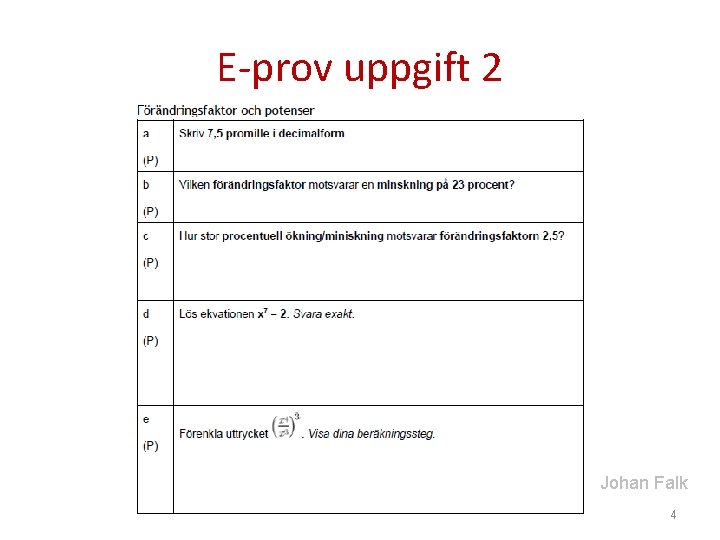 E-prov uppgift 2 Johan Falk 4 