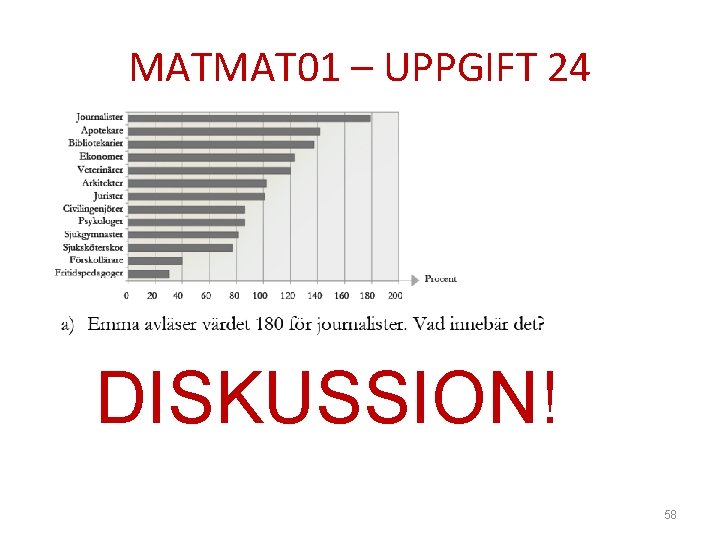 MATMAT 01 – UPPGIFT 24 DISKUSSION! 58 