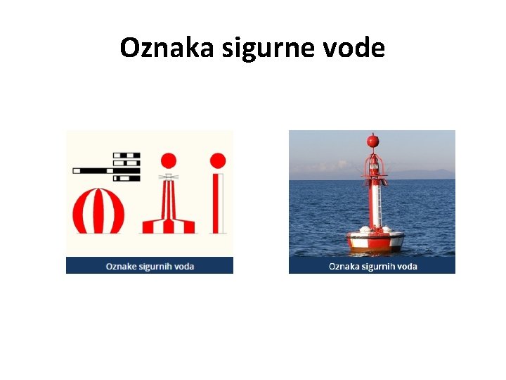 Oznaka sigurne vode 