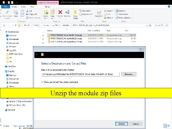 Unzip the module zip files 49 Copyright 2018 by Janson Industries 