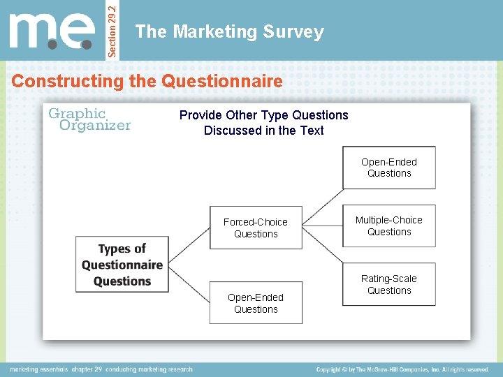 Section 29. 2 The Marketing Survey Constructing the Questionnaire Provide Other Type Questions Discussed Section 29. 2 The Marketing Survey Constructing the Questionnaire Provide Other Type Questions Discussed