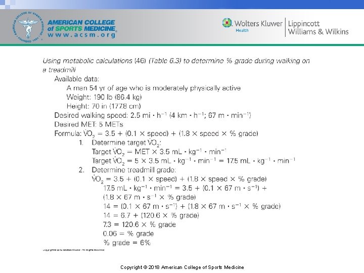 Copyright © 2018 American College of Sports Medicine 