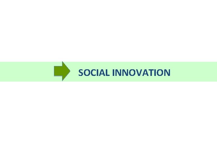 SOCIAL INNOVATION 