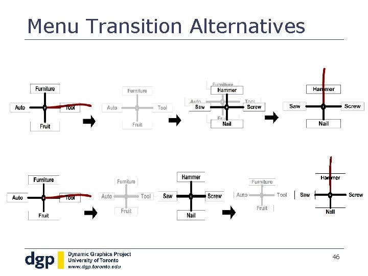 Menu Transition Alternatives 46 